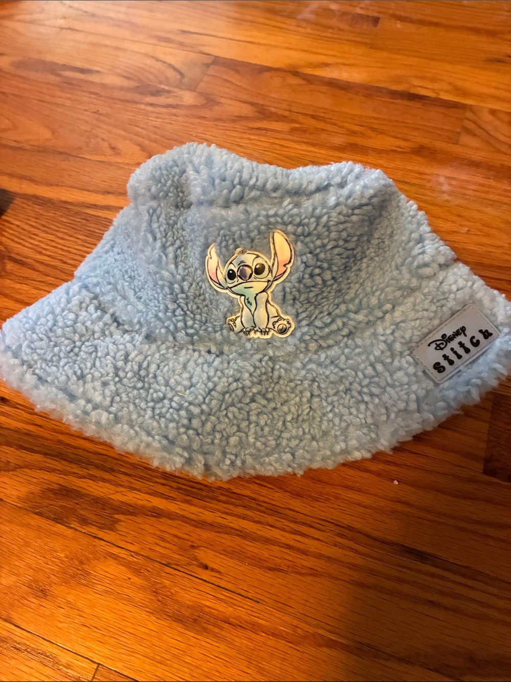 Disney Stitch Light Blue Plush Bucket Hat